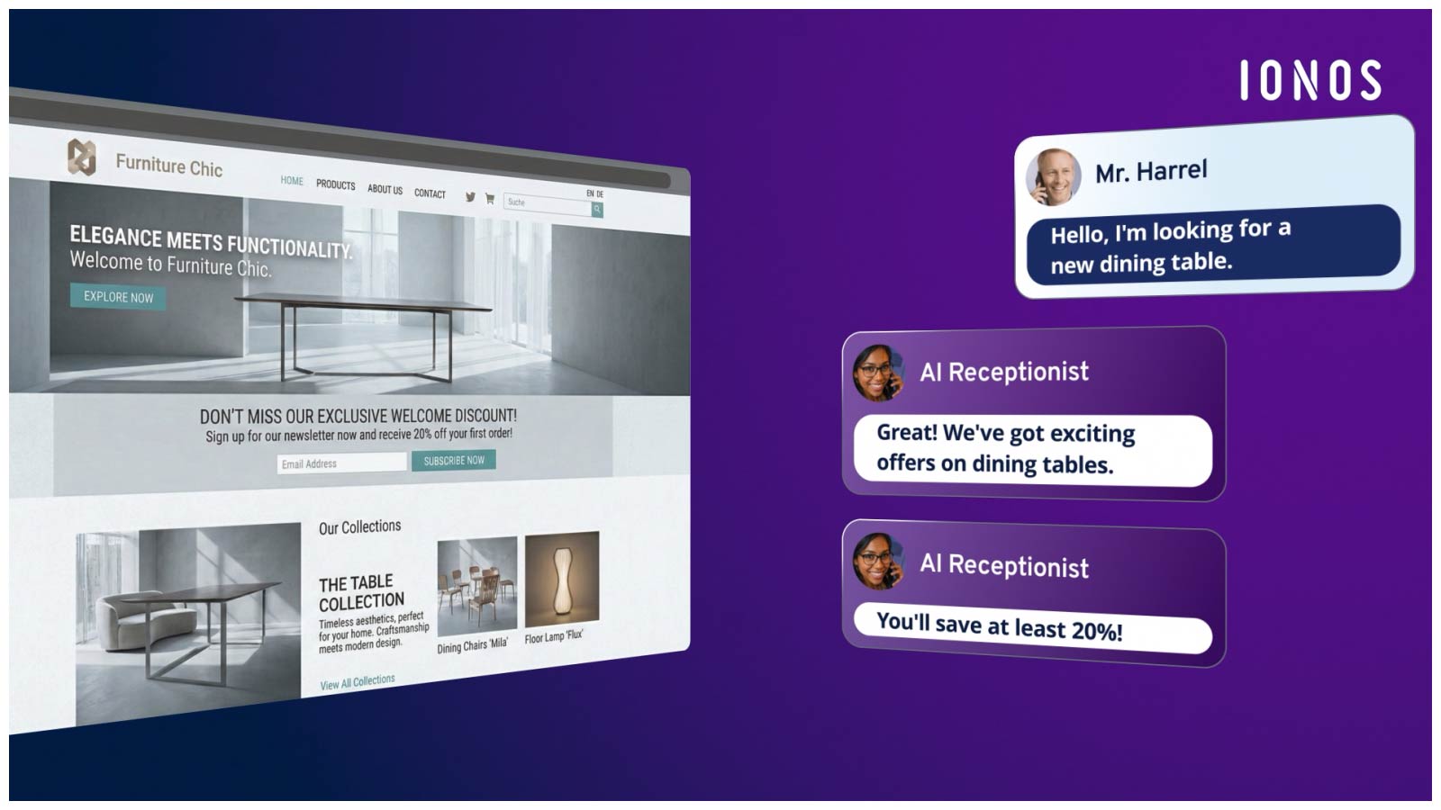 IONOS AI Receptionist