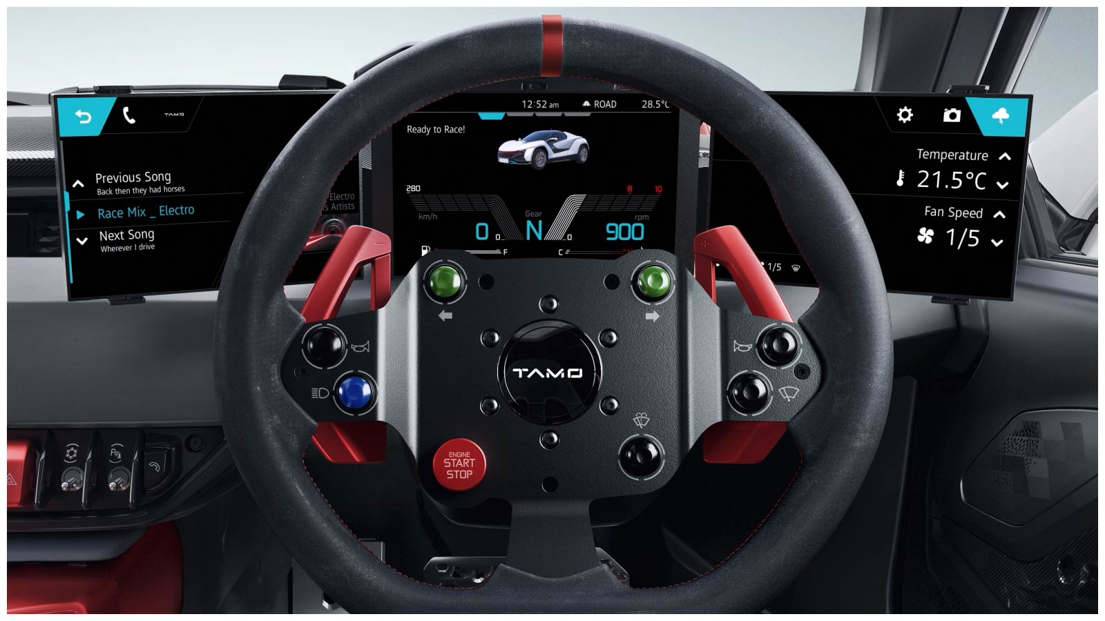 Tata TaMo Racemo In-Car Display